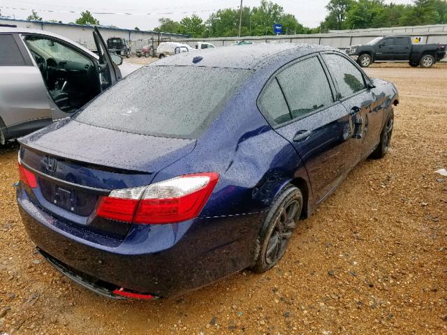 1HGCR3F81DA033169 - 2013 HONDA ACCORD EXL BLUE photo 4