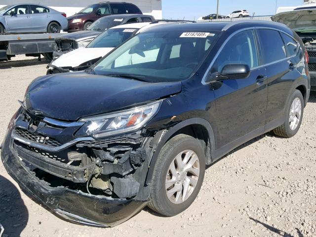 2HKRM4H71FH612224 - 2015 HONDA CR-V EXL BLACK photo 2