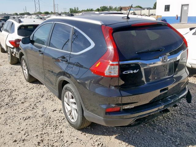 2HKRM4H71FH612224 - 2015 HONDA CR-V EXL BLACK photo 3