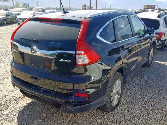 2HKRM4H71FH612224 - 2015 HONDA CR-V EXL BLACK photo 4