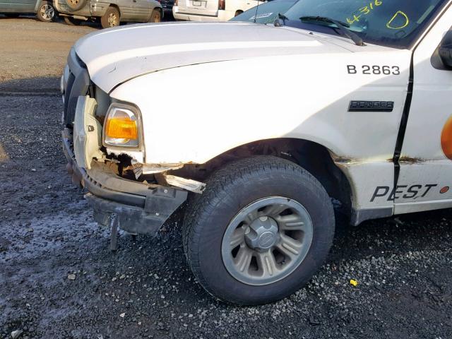 1FTKR1AD1APA59024 - 2010 FORD RANGER WHITE photo 9