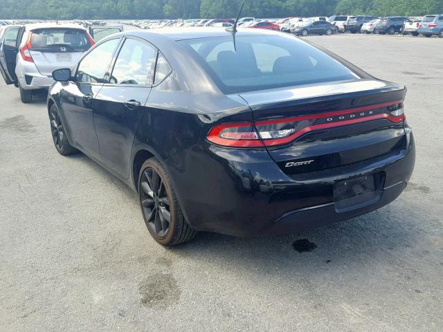 1C3CDFFA0GD816878 - 2016 DODGE DART SXT S BLACK photo 3