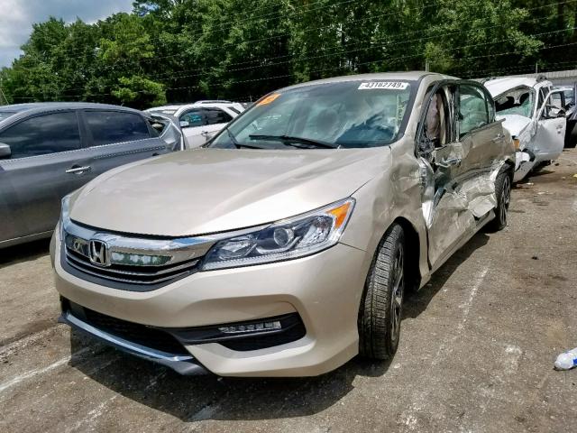 1HGCR2F94HA208359 - 2017 HONDA ACCORD EXL GOLD photo 2