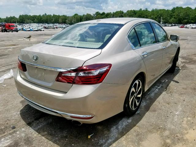 1HGCR2F94HA208359 - 2017 HONDA ACCORD EXL GOLD photo 4