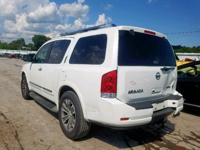 5N1BA0ND2FN603010 - 2015 NISSAN ARMADA SV WHITE photo 3