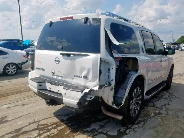 5N1BA0ND2FN603010 - 2015 NISSAN ARMADA SV WHITE photo 4