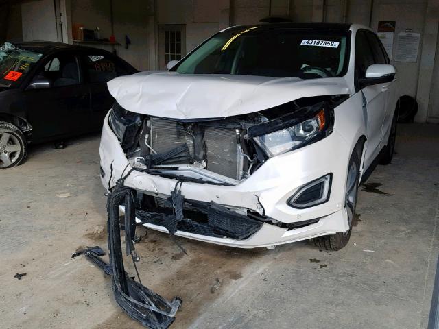 2FMTK4AP0FBB84580 - 2015 FORD EDGE SPORT WHITE photo 2