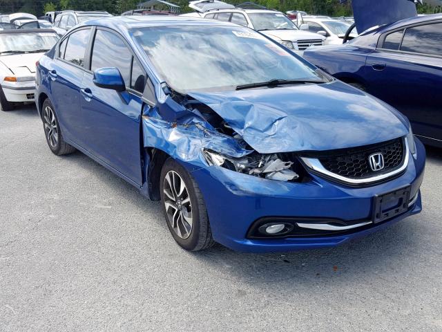 2HGFB2F96DH543104 - 2013 HONDA CIVIC EXL 蓝色 照片 1