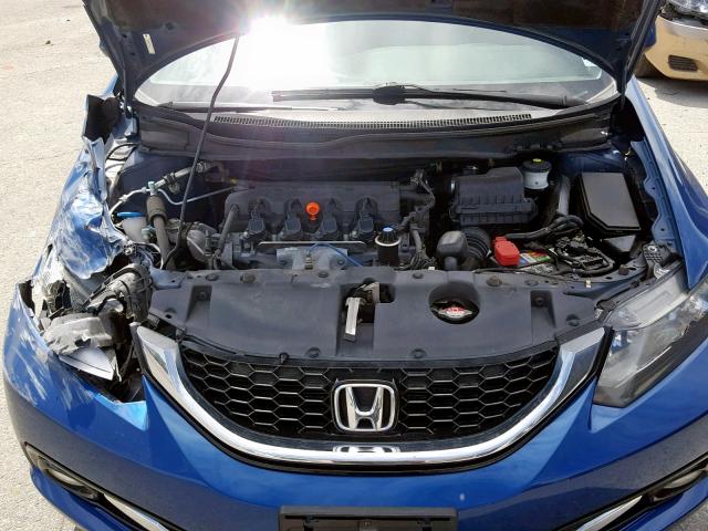 2HGFB2F96DH543104 - 2013 HONDA CIVIC EXL 蓝色 照片 7