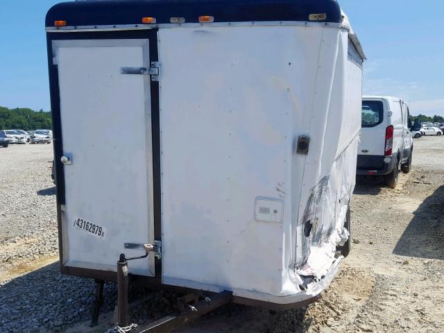 4D6EBT412SA002167 - 2000 CARGO TRAILER WHITE photo 2