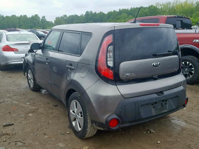 KNDJN2A28G7370468 - 2016 KIA SOUL GRAY photo 3