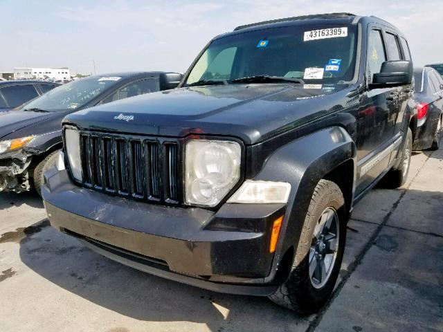 1J8GP28K48W243694 - 2008 JEEP LIBERTY SP BLACK photo 2