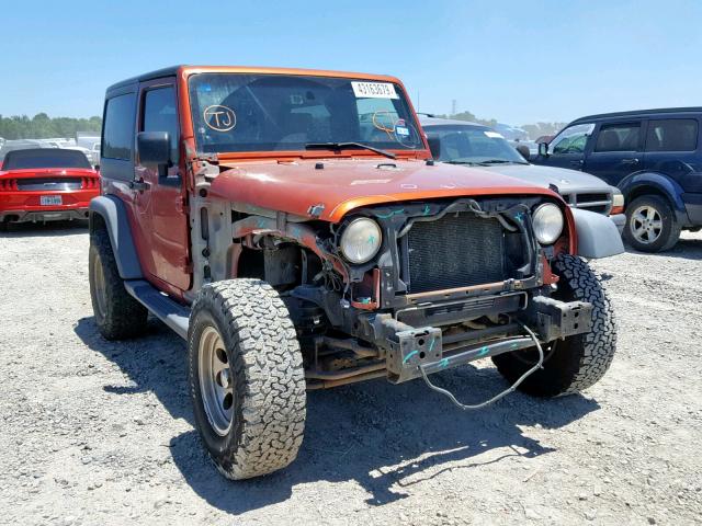 1J4FA241X9L734558 - 2009 JEEP WRANGLER X ORANGE photo 1