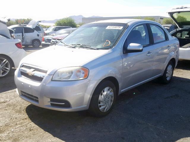 KL1TD5DE3BB184322 - 2011 CHEVROLET AVEO LS SILVER photo 2