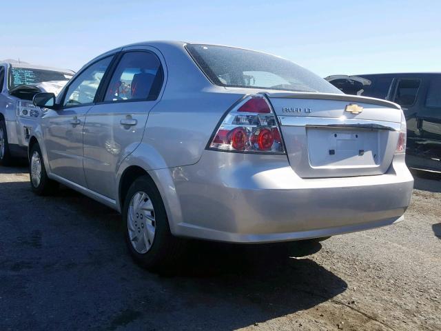 KL1TD5DE3BB184322 - 2011 CHEVROLET AVEO LS SILVER photo 3