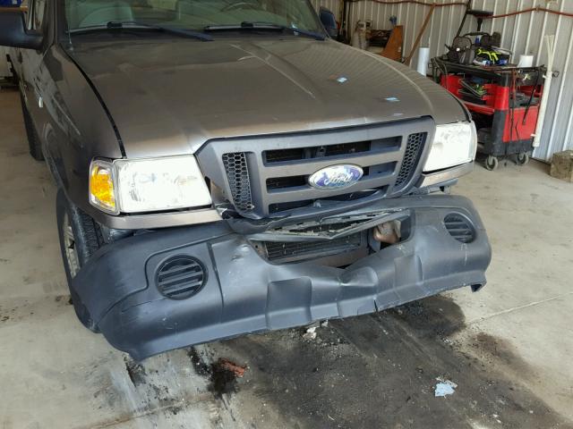 1FTYR10D98PA31333 - 2008 FORD RANGER SILVER photo 9