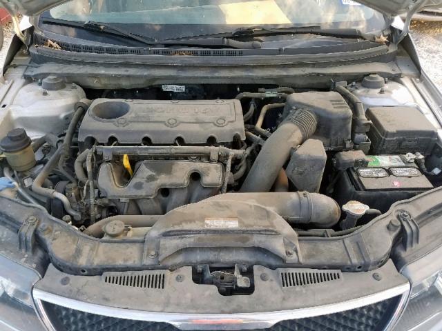 KNAFU4A21A5267977 - 2010 KIA FORTE EX SILVER photo 7