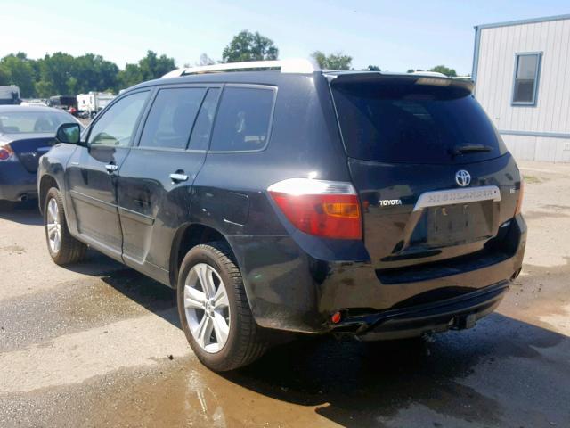 JTEES42A992137562 - 2009 TOYOTA HIGHLANDER BLACK photo 3