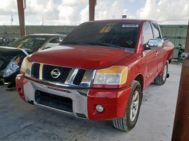 1N6BA0ED8BN308781 - 2011 NISSAN TITAN S RED photo 2