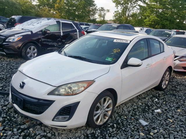 JM1BL1S67A1149069 - 2010 MAZDA 3 S WHITE photo 2