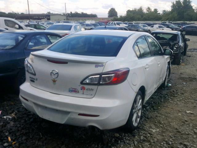 JM1BL1S67A1149069 - 2010 MAZDA 3 S WHITE photo 4