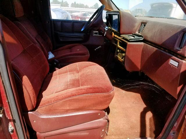 2B7FK6336HR273290 - 1987 DODGE ROYAL BURGUNDY photo 5