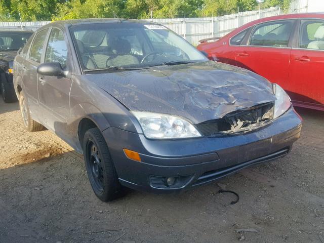 1FAHP34N76W244794 - 2006 FORD FOCUS ZX4 GRAY photo 1