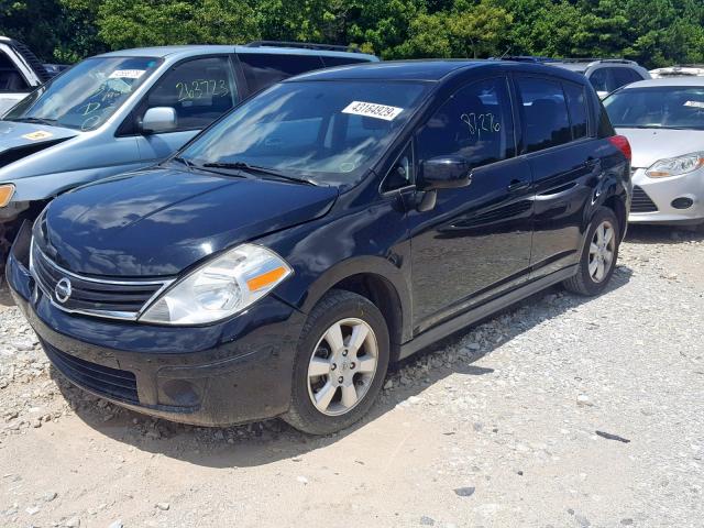 3N1BC1CP8CK805517 - 2012 NISSAN VERSA S BLACK photo 2