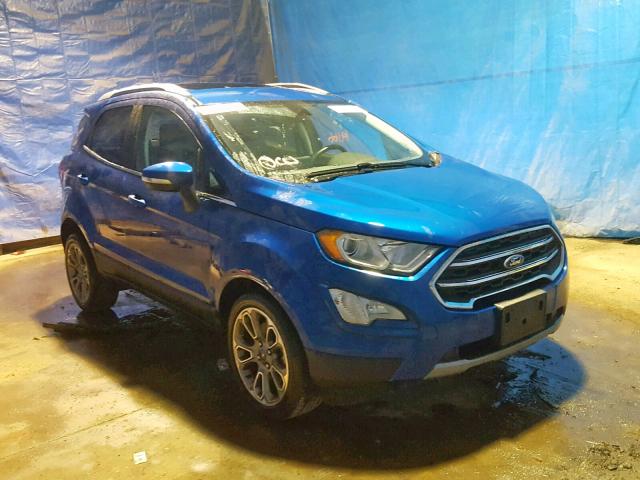 MAJ3P1VE6JC202804 - 2018 FORD ECOSPORT T BLUE photo 1