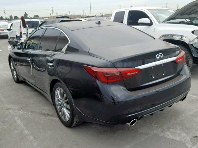 JN1EV7APXKM512228 - 2019 INFINITI Q50 LUXE BLACK photo 3