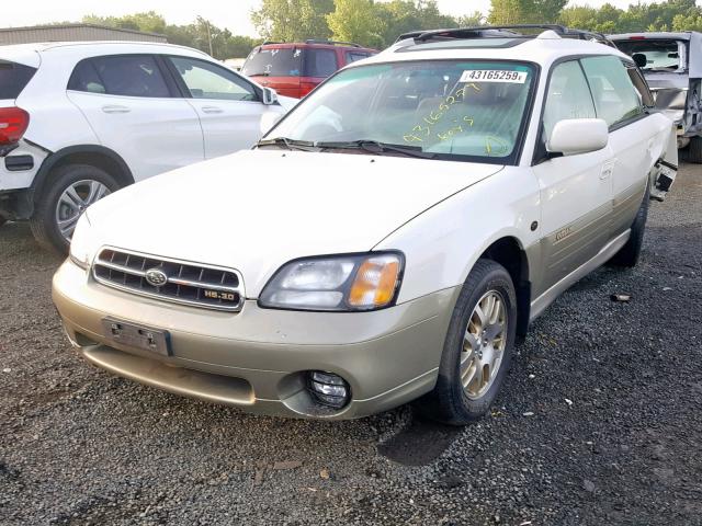 4S3BH806027637128 - 2002 SUBARU LEGACY WAG WHITE photo 2