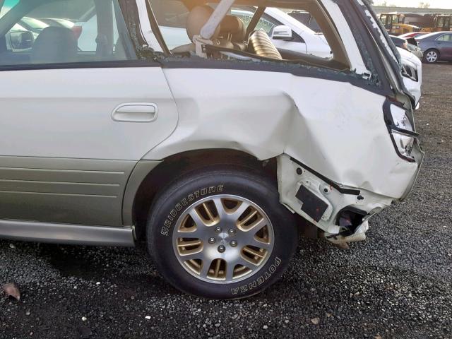 4S3BH806027637128 - 2002 SUBARU LEGACY WAG WHITE photo 9