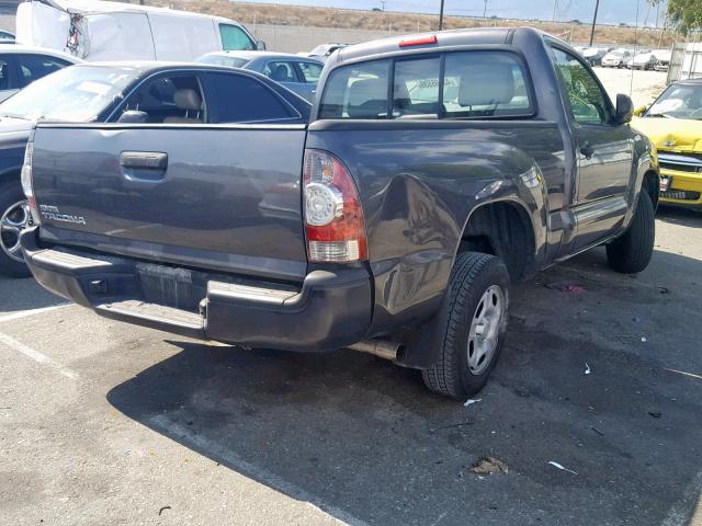 5TFNX4CN3BX004781 - 2011 TOYOTA TACOMA GRAY photo 4