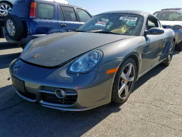 WP0AB29837U781389 - 2007 PORSCHE CAYMAN S GRAY photo 2