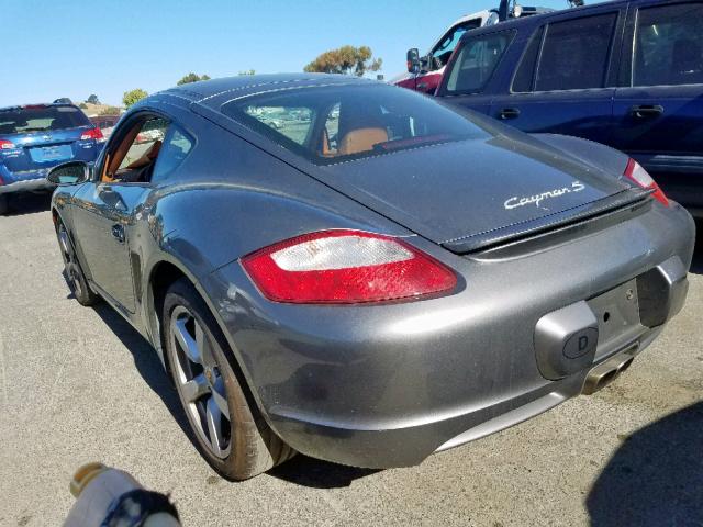 WP0AB29837U781389 - 2007 PORSCHE CAYMAN S GRAY photo 3