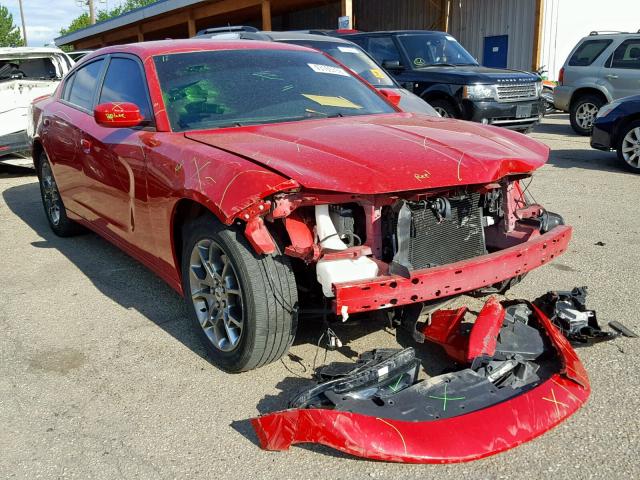 2C3CDXJG5HH645129 - 2017 DODGE CHARGER SX RED photo 1