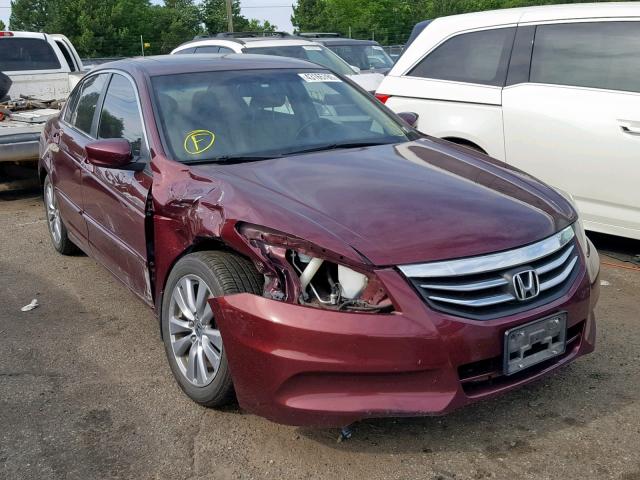 1HGCP2F81CA085318 - 2012 HONDA ACCORD EXL MAROON photo 1