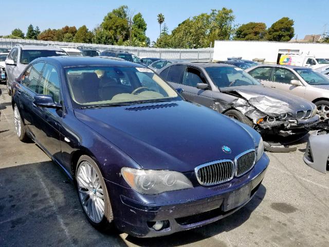 WBAHL835X7DT08910 - 2007 BMW 750 I BLUE photo 1