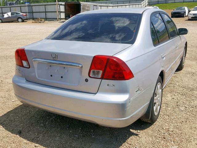 1HGES268X3L030474 - 2003 HONDA CIVIC EX ვერცხლისფერი ფოტო 4