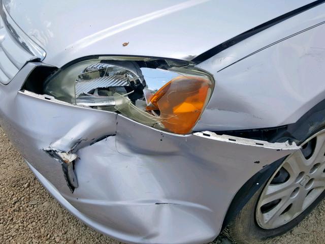 1HGES268X3L030474 - 2003 HONDA CIVIC EX ვერცხლისფერი ფოტო 9