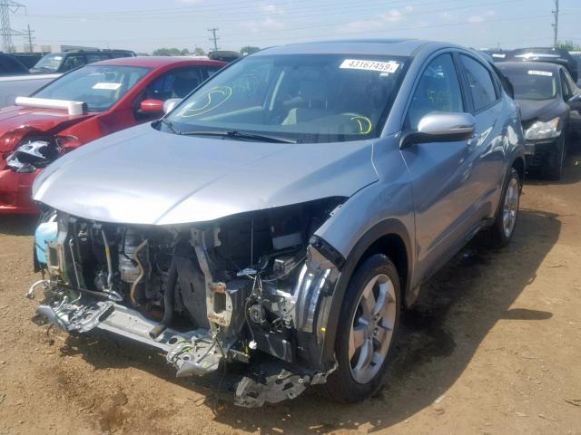 3CZRU6H50HG701797 - 2017 HONDA HR-V EX SILVER photo 2