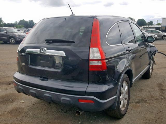 JHLRE48797C109442 - 2007 HONDA CR-V EXL BLACK photo 4