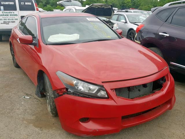 1HGCS2B85AA005312 - 2010 HONDA ACCORD EXL RED photo 1