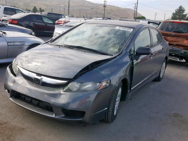 2HGFA1F34AH311721 - 2010 HONDA CIVIC VP GRAY photo 2