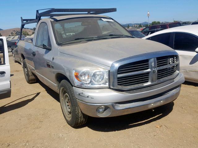 3D7KR26D27G793818 - 2007 DODGE RAM 2500 S SILVER photo 1