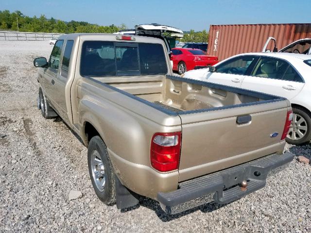 1FTYR14U51TA42014 - 2001 FORD RANGER SUP BEIGE photo 3