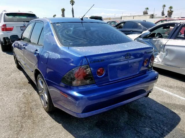 JTHBD192820056258 - 2002 LEXUS IS 300 BLUE photo 3