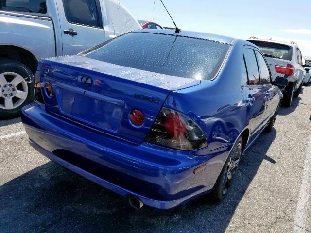 JTHBD192820056258 - 2002 LEXUS IS 300 BLUE photo 4