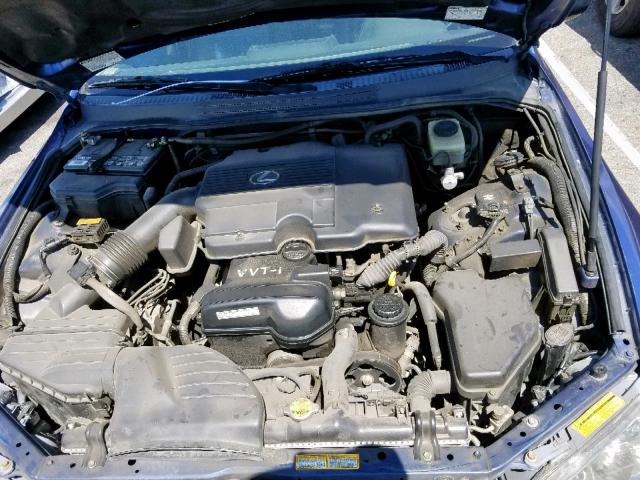 JTHBD192820056258 - 2002 LEXUS IS 300 BLUE photo 7