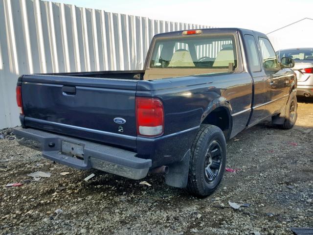 1FTYR14V7YPC10716 - 2000 FORD RANGER SUP BLUE photo 4